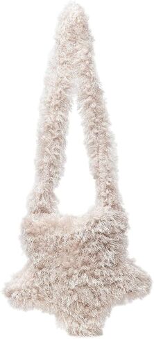 Verdusa Women's Fuzzy Crossbody Tote Bags Furry Shoulder Bags Furry Purse Handbag in Saudi Arabia