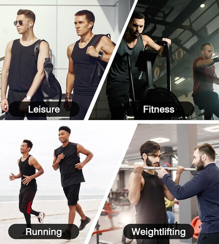 Fioboc 3/4 Joggers for Men with Zipper Pockets, Capri Pants Quick Dry Men's Sweatpants Drawcord Adjusts Workout Pants in Saudi Arabia