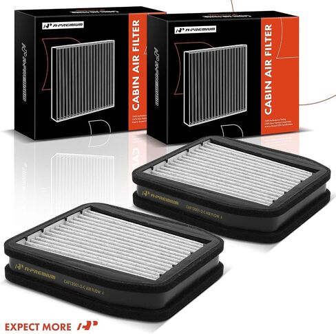 A-Premium 2-PC Cabin Air Filter with Activated Carbon Compatible with Mercedes-Benz E350 2006-2009, E320 2003-2009, E500/E55 AMG 2003-2006, E63 AMG/E550 2007-2009 in Saudi Arabia