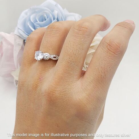 OMRANII Vintage Style Sunflower Marquise Shape Round Cubic Zirconia Wedding Engagement Ring Solid 925 Sterling Silver in Saudi Arabia