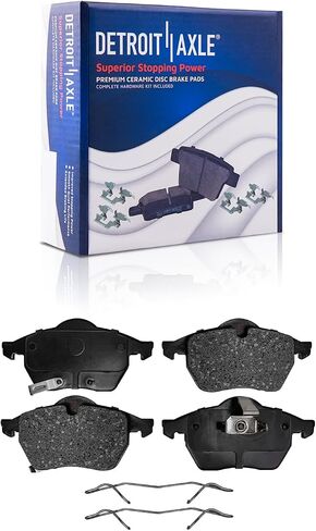 Detroit Axle - Front Brake Kit for Saturn L100 L200 L300 LS LS1 LS2 LW1 LW2 LW200 LW300 Brake Rotors and Ceramic Brakes Pads Replacement : 11.34" inch Rotors in Saudi Arabia