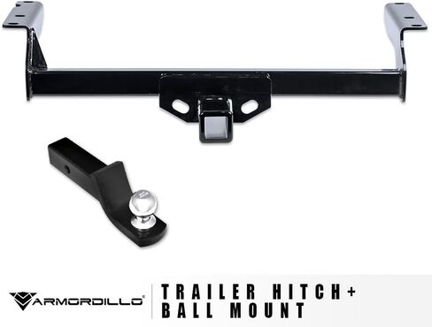 Armordillo Class 3 Trailer Hitch 2 بوصة مستقبل مع جبل محمّل للكرة | متوافق مع 2020-2025 Ford Escape/Lincoln Corsair | 8736166 | Tow Hitch | Gloss Black in Kuwait