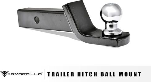 Armordillo Class 3 Trailer Hitch 2 بوصة مستقبل مع جبل محمّل للكرة | متوافق مع 2020-2025 Ford Escape/Lincoln Corsair | 8736166 | Tow Hitch | Gloss Black in Kuwait