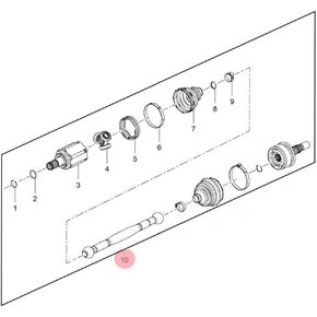 PARTS NO# 26205968 26205968 Left front half axis 1pack in Saudi Arabia