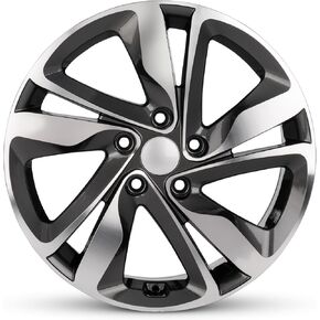 For 2014-2016 Hyundai Elantra 17 Inch Gun Metal Machine Face Aluminum Rim - OE Direct Replacement - Road Ready Car Wheel in Saudi Arabia
