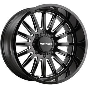 Mayhem Utopia 8114 Gloss Black /Milled 20x10 5-127-19mm 71.5mm Wheel with Painted (20 × 10. بوصة /5 × 127 مم ، -19 مم) in Saudi Arabia