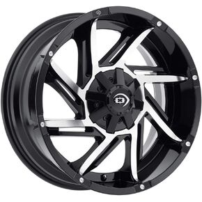 رؤية 422 Prowler 20x12 8x180-51mm أسود/عجلات حافة 20 "بوصة in Kuwait
