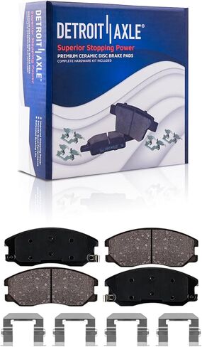 Detroit Axle - Front Brake Kit for 07-09 Equinox Suzuki XL-7 Pontiac Torrent, 08-15 Chevy Captiva Sport, 08-10 Saturn Vue Replacement 11.65" inch Disc Brake Rotors Ceramic Brakes Pads in Saudi Arabia
