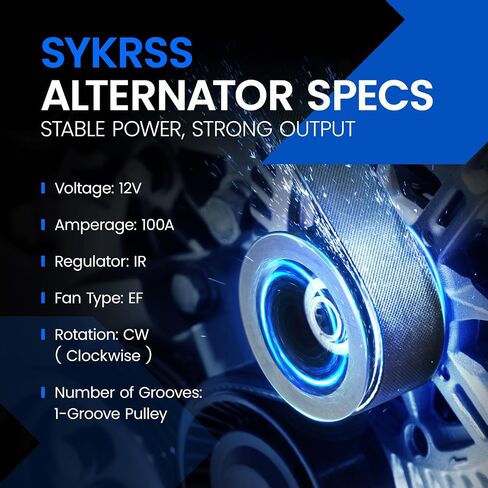 Alternator Compatible with Hyundai Sonata 2010-2013, Compatible with Kia Optima 2011-2013, L4 2.4L, Fit for 11491, 37300-2G150 in Saudi Arabia