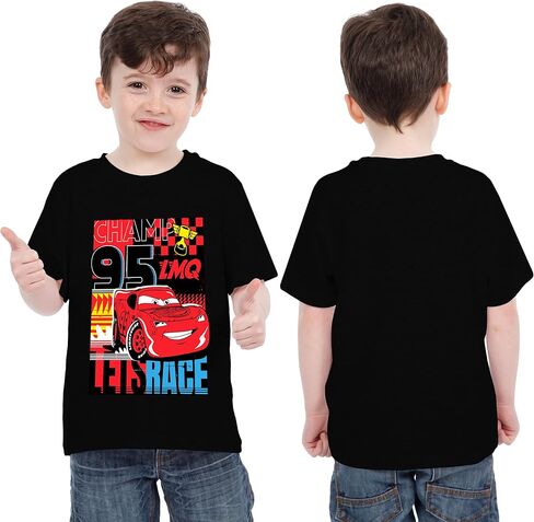 Disney Cars Shirt | Lightning McQueen Tshirt | Cars Boys T-Shirts | Boys' T-Shirts Pack of Two in Saudi Arabia