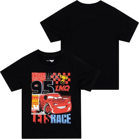 Disney Cars Shirt | Lightning McQueen Tshirt | Cars Boys T-Shirts | Boys' T-Shirts Pack of Two in Saudi Arabia