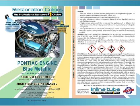 Inline Tube Compatible with 1970-75 Oldsmobile 1975 Pontiac V8 Engine Paint 1pc in Saudi Arabia