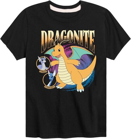 Pokémon - Dragonite Family - شباب شباب قصير الأكمام in Saudi Arabia