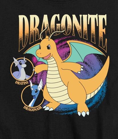Pokémon - Dragonite Family - شباب شباب قصير الأكمام in Saudi Arabia