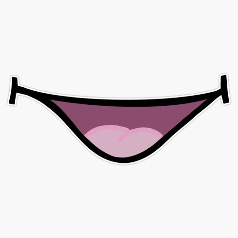 ابتسامة الفم ملصق فينيل مقاوم للماء ملصق ملصق سيارة ملصق محمول. in Saudi Arabia