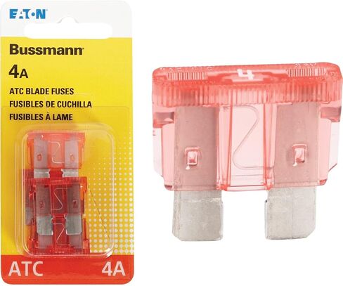 Cooper Bussmann ATC-4 Pink ATC 4 أمبير الصمامات الشفافة السريعة للتمثيل-5 حزمة in Saudi Arabia