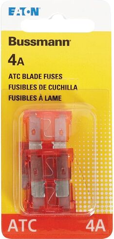 Cooper Bussmann ATC-4 Pink ATC 4 أمبير الصمامات الشفافة السريعة للتمثيل-5 حزمة in Saudi Arabia