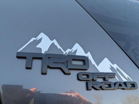 Generic 5th Generation 4Runner TRD Off Road Pillar Mountain Decal Matte Black (Pair) in Saudi Arabia