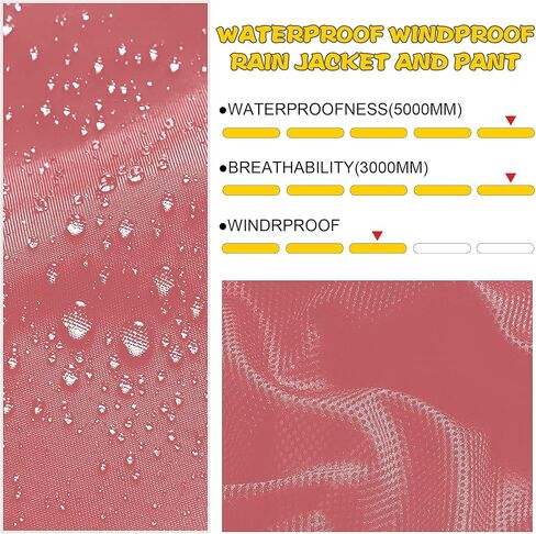 SWISSWELL Kids Rain Gear Boys Girls Waterproof Rain Suit Breathable Raincoat Rain Jacket Pants in Kuwait
