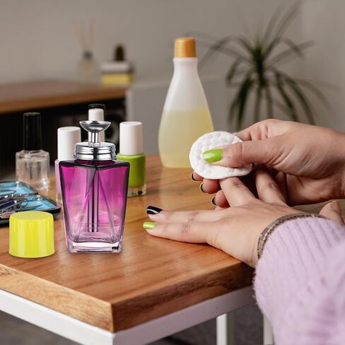 موزع مضخة الأسيتون الزجاجية Noverlife 4oz / 120ml مع غطاء ، زجاجة مزيل لتلميع الأظافر القابل لإعادة التعبئة ، حاوية مكياج مكياج الضخ. in Saudi Arabia