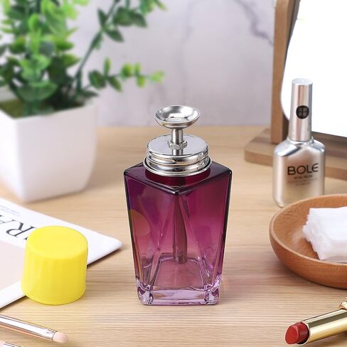 موزع مضخة الأسيتون الزجاجية Noverlife 4oz / 120ml مع غطاء ، زجاجة مزيل لتلميع الأظافر القابل لإعادة التعبئة ، حاوية مكياج مكياج الضخ. in Saudi Arabia