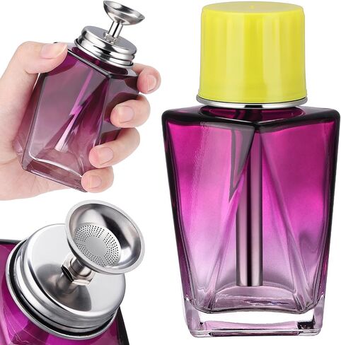 موزع مضخة الأسيتون الزجاجية Noverlife 4oz / 120ml مع غطاء ، زجاجة مزيل لتلميع الأظافر القابل لإعادة التعبئة ، حاوية مكياج مكياج الضخ. in Saudi Arabia