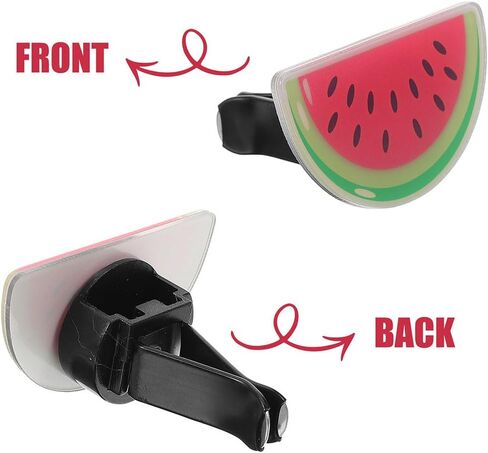 2 Pcs Car Air Vent Clips, Watermelon Air Freshener Clips for Car Interior Decorations, Aroma Perfume Clips for Car Air Vent in Saudi Arabia