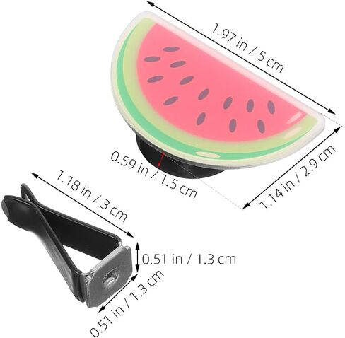 2 Pcs Car Air Vent Clips, Watermelon Air Freshener Clips for Car Interior Decorations, Aroma Perfume Clips for Car Air Vent in Saudi Arabia