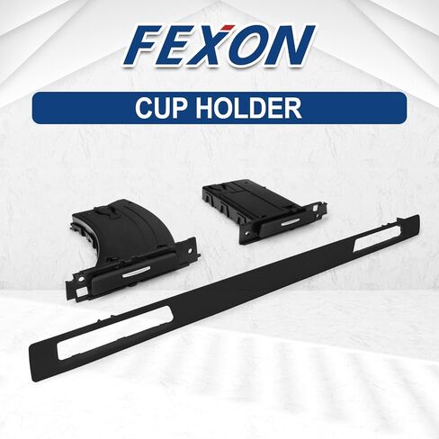 حامل الكأس الغواصين وجانب الركاب القابل للسحب (3pcs) مجموعة متوافقة مع 2006-2013 BMW E90 E91 E92 E93 51459173469 51459173463 51457138797 Black in Saudi Arabia