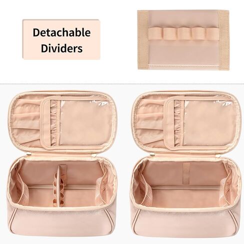 OCHEAL Makeup Bag, Large Capacity Travel Make Up Bag for Cosmetics Vertical Storage,Toiletry Bag for Skincare Makeup Organizer Bag in Kuwait