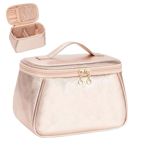 OCHEAL Makeup Bag, Large Capacity Travel Make Up Bag for Cosmetics Vertical Storage,Toiletry Bag for Skincare Makeup Organizer Bag in Kuwait