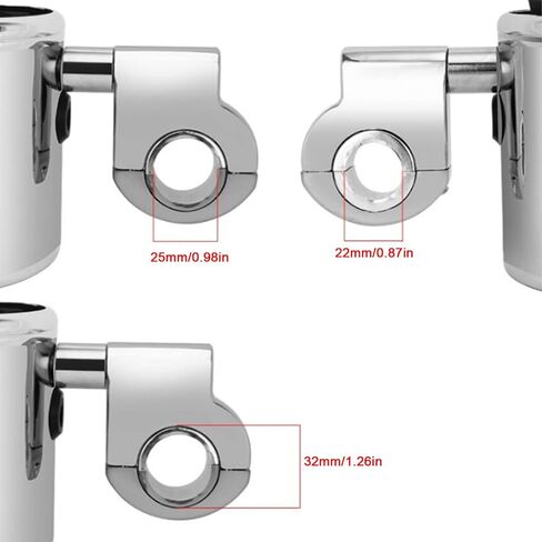 Motorcycle Cup Holder, Fydun Handlebar Cup Holder Chrome Adjustable Drink Bottle Holder with Fixed Parts Universal for ATV 22‑32mm Handle in Saudi Arabia