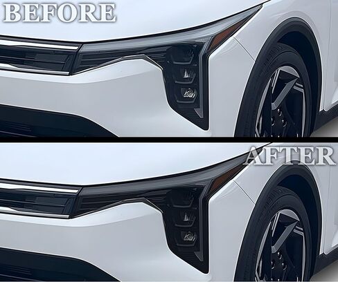 BOGAR TECH DESIGNS Precut For KIA K4 2025-2026 Full Headlight Head Light Tint Kit, Light Smoke in Saudi Arabia