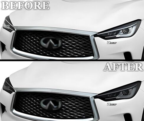 BOGAR TECH DESIGNS Full Headlight Head Light Tint Kit Compatible with Infiniti QX50 2019-2025, Light Smoke in Saudi Arabia