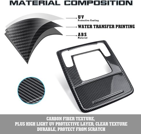 X Xotic Tech Interior Resident Resident Cover Cover ، نمط ألياف الكربون ، متوافق مع Honda Civic 11th Gen 2022 2023 2024 2025 in Saudi Arabia