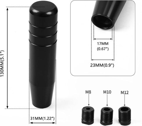 5.12" Shift knob Aluminum Alloy Gear Shift Knob Shifter Knobs Weighted Shift Knob for Most Automatic Manual Vehicle (Colorful) in Saudi Arabia