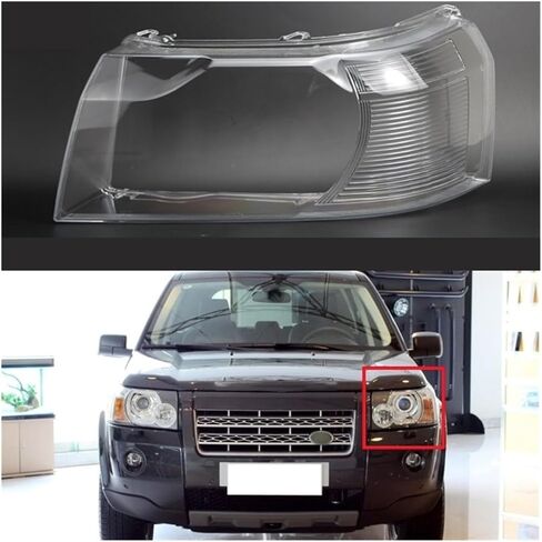 Compatible For Land Rover Freelander 2 2007 2008 2009 2010 2011 2012 Car Accessory Replace A Transparent PC Lights Shell Headlight Housing(2Pcs Left And Right) in Kuwait