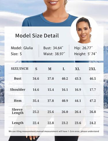 Loovoo Thermal Shirts for Women Long Sleeve Workout Tops Crewneck Fleece Base Layer Running Athletic Tee with Zipper Pocket in Saudi Arabia