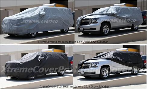 Car Cover fits 1988 1989 1990 1991 1992 1993 1994 1995 1996 1997 1998 Chevy Suburban XTREMECOVERPRO PRO Plus Series Grey in Saudi Arabia
