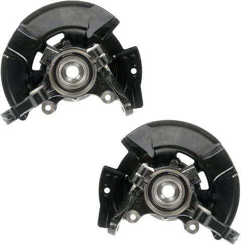 Autoshack Front Steering Knuckle لعام 2011-2013 Hyundai Sonata 2.4L FWD | سائق وركاب جانب | 5-lug | عجلات المحامل المحور استبدال KN798466PR in Saudi Arabia
