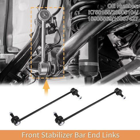X AUTOHAUX 1 Set Front Sway Bar Links Stabilizer Link Kit with Bushing for GMC Acadia for Chevrolet Traverse Suspension Kit No.K750155/20905104/15905569/15837427 in Saudi Arabia