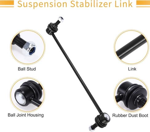 X AUTOHAUX 1 Set Front Sway Bar Links Stabilizer Link Kit with Bushing for GMC Acadia for Chevrolet Traverse Suspension Kit No.K750155/20905104/15905569/15837427 in Saudi Arabia