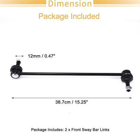 X AUTOHAUX 1 Set Front Sway Bar Links Stabilizer Link Kit with Bushing for GMC Acadia for Chevrolet Traverse Suspension Kit No.K750155/20905104/15905569/15837427 in Saudi Arabia
