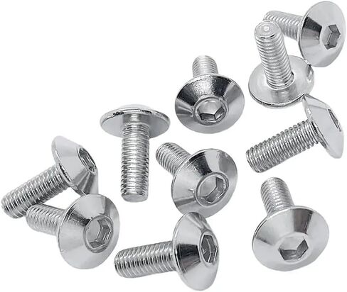 10 Pack M6 Stainless Steel Hexagon Socket Head Bolts Screws 12/16/20mm for Use On Motorcycles Mopeds Tail Plates(M6X20mm) in Saudi Arabia