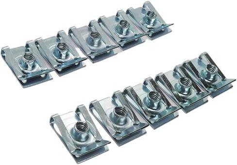 20pcs u type spring steel مقاطع لـ m4 m5 m6 m8 مع صواميل القصب الملولبة بحجم 8 مم 6 مم in Saudi Arabia