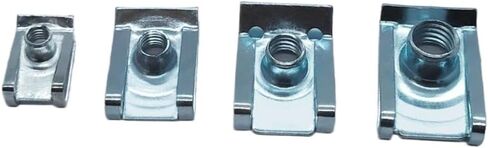 20pcs u type spring steel مقاطع لـ m4 m5 m6 m8 مع صواميل القصب الملولبة بحجم 8 مم 6 مم in Saudi Arabia