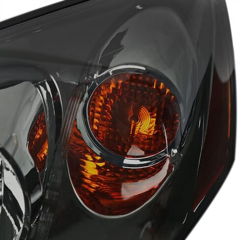 المواصفات المصابيح الأمامية السوداء المواصفات تتوافق مع 2005-2010 Pontiac G6 L+R زوج مصباح رأس العنوان in Kuwait
