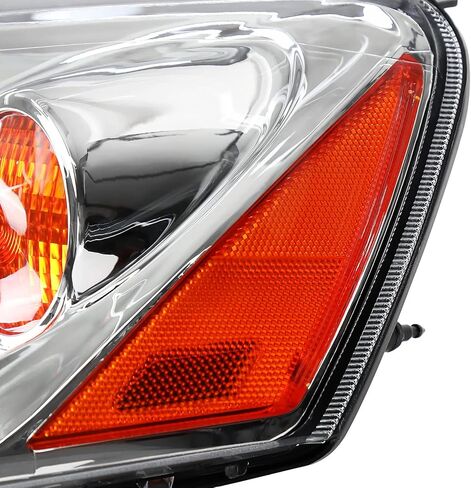 المواصفات المصابيح الأمامية السوداء المواصفات تتوافق مع 2005-2010 Pontiac G6 L+R زوج مصباح رأس العنوان in Saudi Arabia