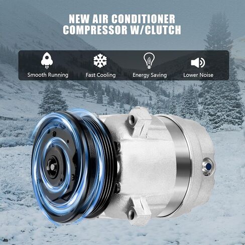 A/C ضاغط مع القابض مناسب لـ Chevy لـ S10 1999 لـ CHEVY لـ S10 2.2L 1998-2003 استبدال AC ضاغط CO 20446C in Saudi Arabia