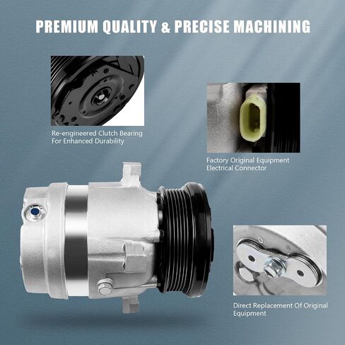 A/C ضاغط مع القابض مناسب لـ Chevy لـ S10 1999 لـ CHEVY لـ S10 2.2L 1998-2003 استبدال AC ضاغط CO 20446C in Saudi Arabia